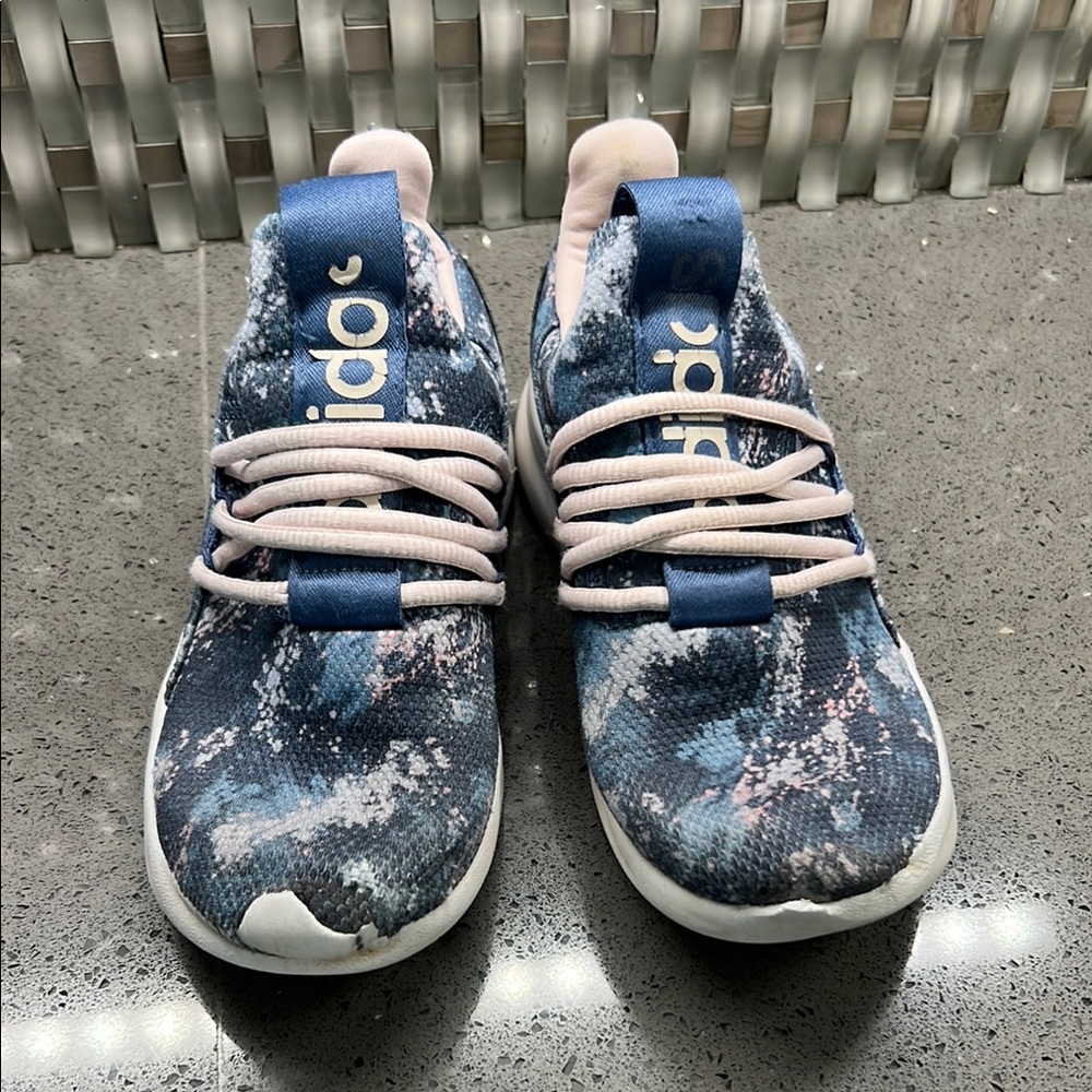Adidas Blue and Pink Sneakers with Sporty Comfort size 3 1/2 - Picture 2 of 8
